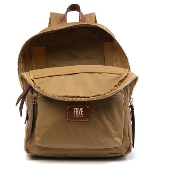 Frye Tan Ivy Nylon Water-Resistant Backpack - Picture 5 of 8